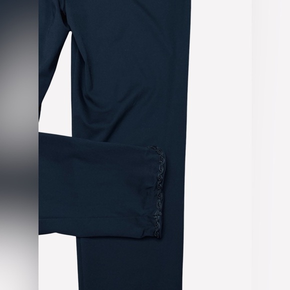 Lisette L Montréal, Elegant Embroidered Hem Pants, Size 10, Black - Picture 6 of 7